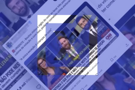 Print de post que afirma que Boulos cometeu crime eleitoral ao votar com a família. - Metrópoles
