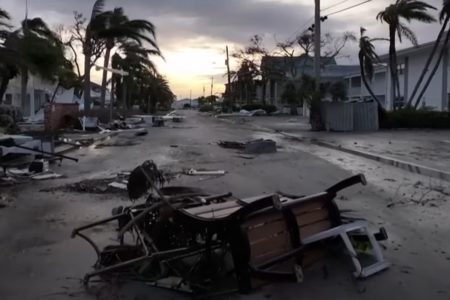 Cidade devastada na Flórida