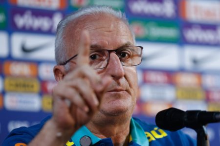 Técnico da Seleção Brasileira, Dorival Júnior, durante coletiva antes do jogo Brasil x Peru Metropoles Sports