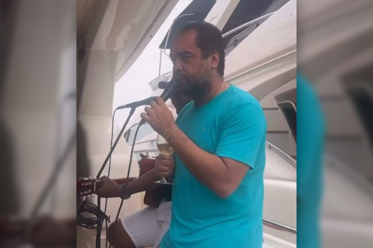 Em meio a transplantes com HIV, governador do RJ canta em iate