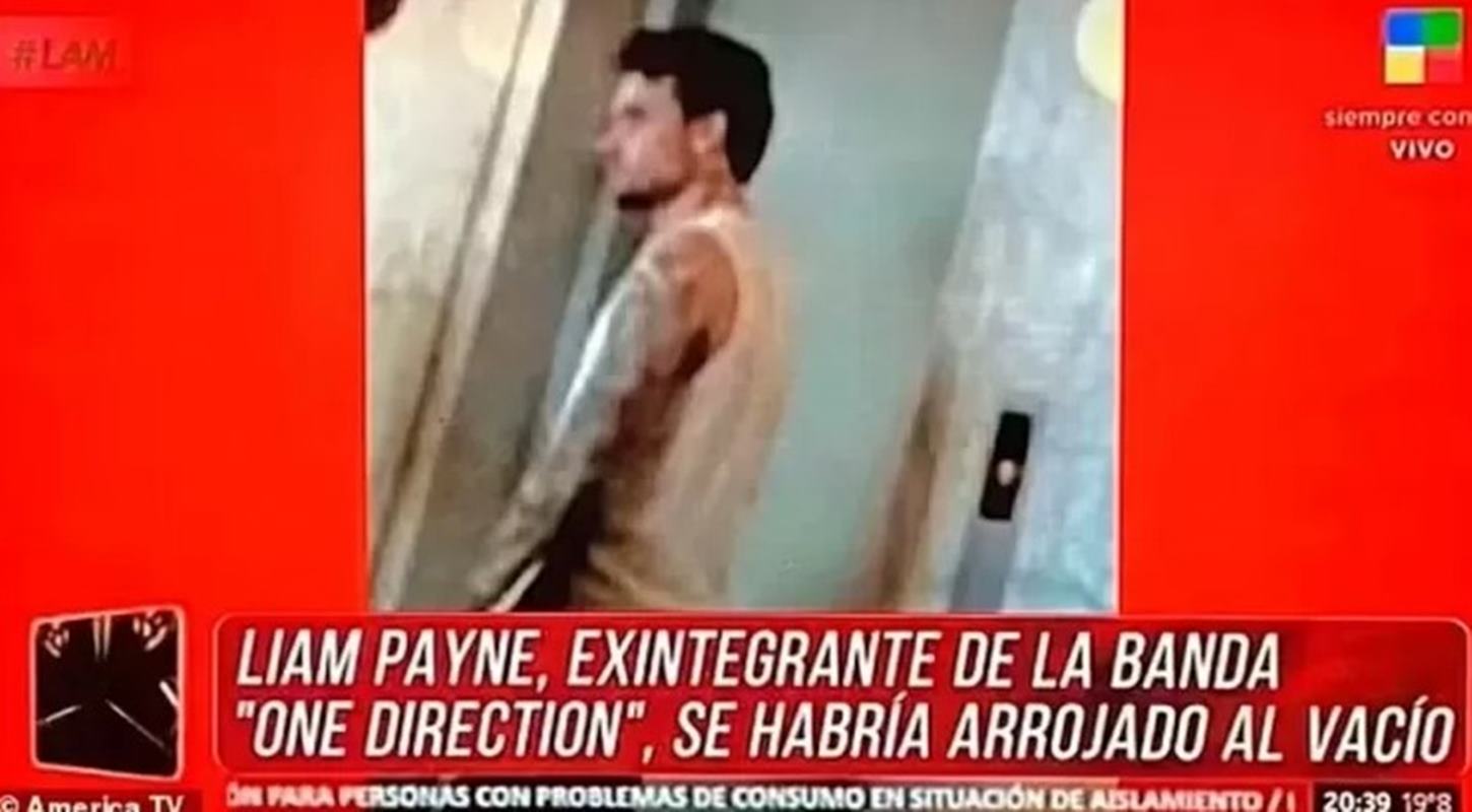Foto colorida de Liam Payne em hotel