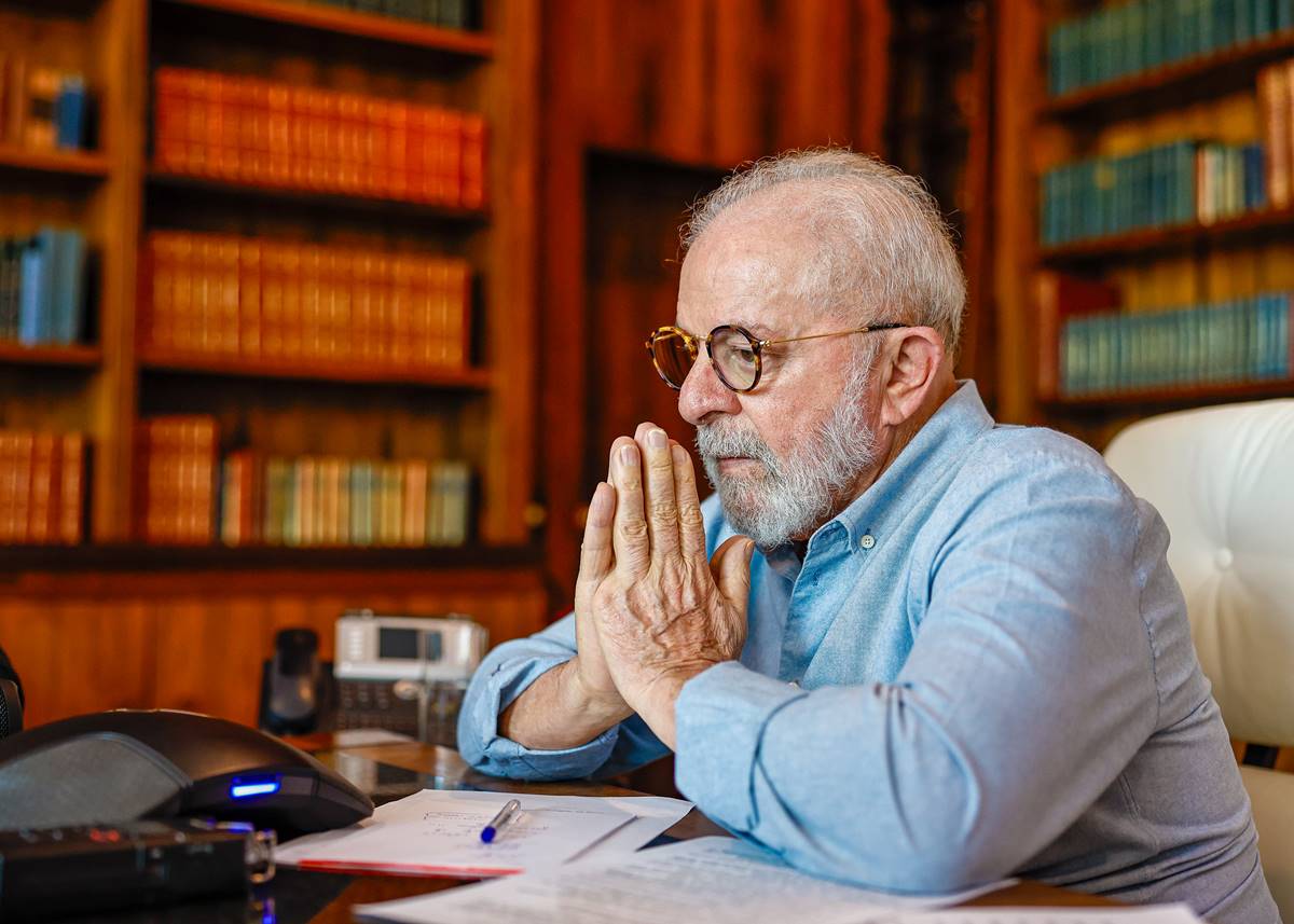 Presidente Lula em agenda no Palácio da Alvorada