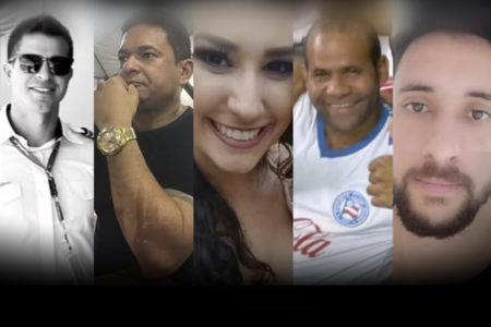 Foto colorida das vítimas de acidente de avião em São Paulo