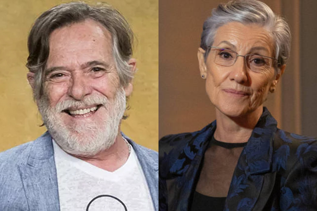 O ator José de Abreu e a atriz Cássia Kis