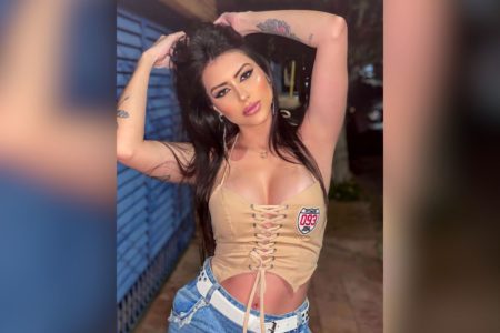 Imagem colorida mostra a influenciadora Maia Lozano, ex-affair de Fiuk - Metrópoles
