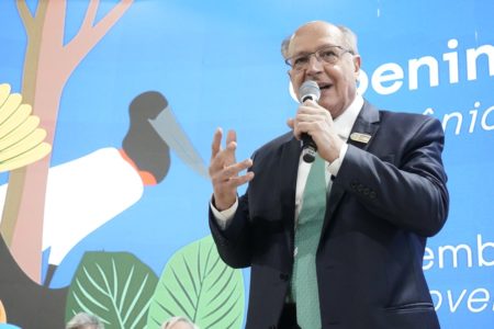 Vice-presidente Geraldo Alckmin discursa na COP29, em Baku, no Azerbaijão - Metrópoles