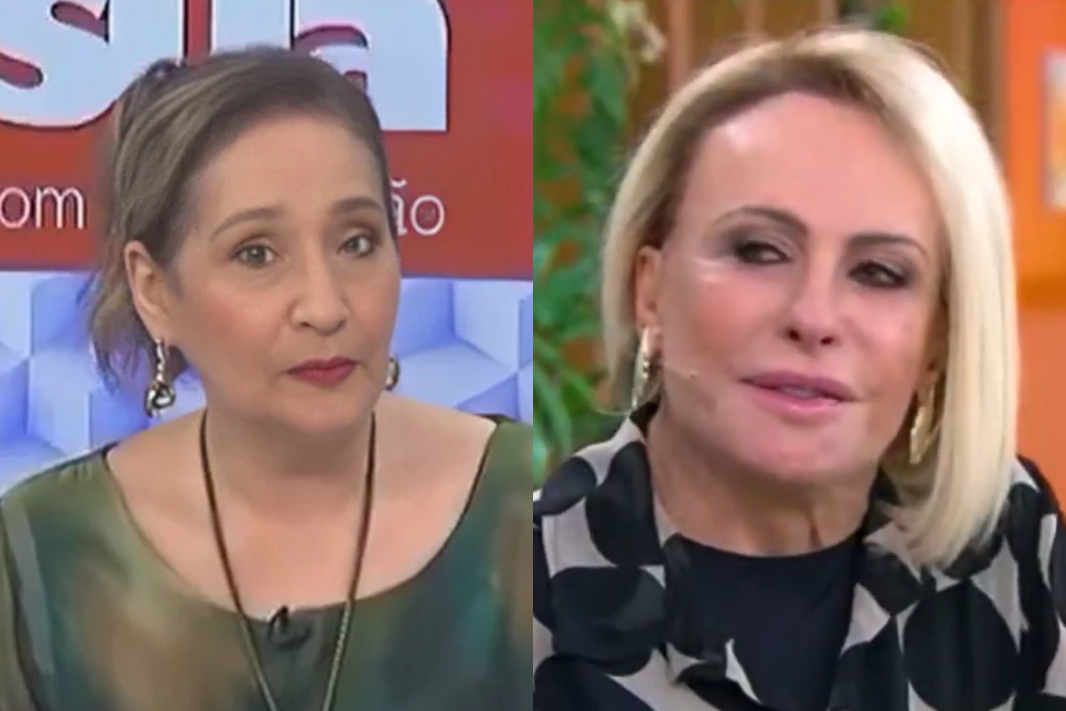 Sonia Abrão e a apresentadora Ana Maria