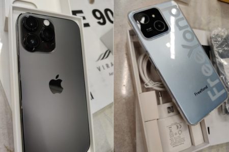 Lote com 3 celulares, incluindo um iPhone 14 Pro Max, tem lance mínimo de R$ 800 em leilão da Receita - Metrópoles