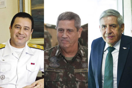 Imagem colorida de montagem Braga Netto e Augusto Heleno