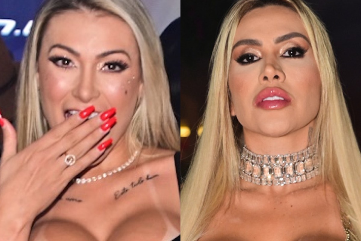 Montagem feita a partir de fotos de Andressa Urach e Juju Ferrari - Metrópoles