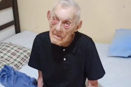 Imagem de brasileiro que se tornou o homem mais velho do mundo - Metrópoles