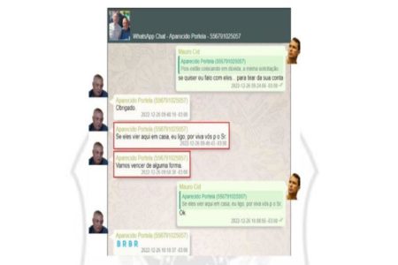Imagem colorida e conversa dos golpistas - Metrópoles
