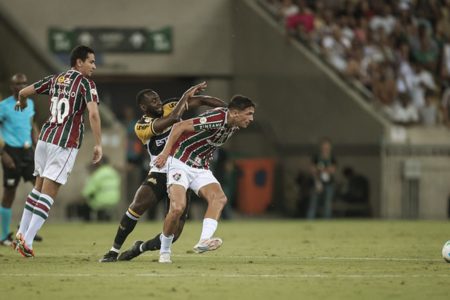 Imagem colorida do duelo entre Fluminense e Criciúma - Metrópoles