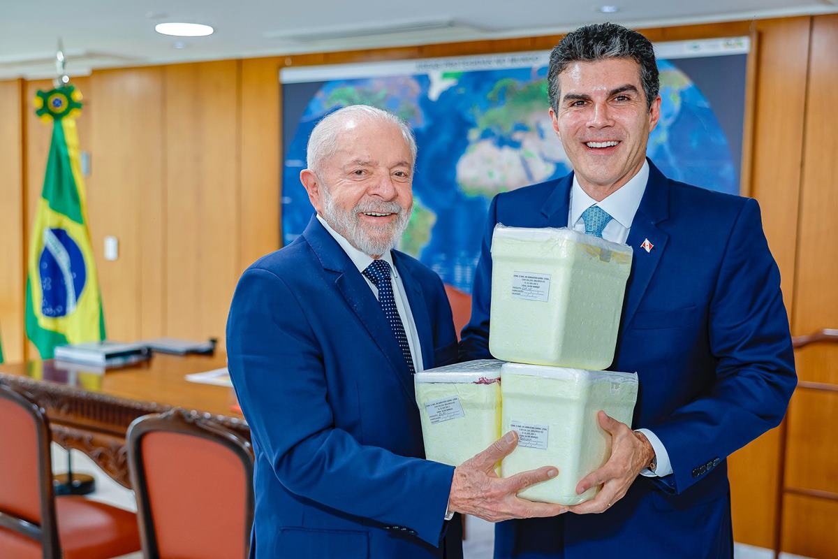 Lula e o governador do Pará, Hélder Barbalho