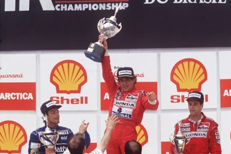 Imagem colorida de Ayrton Senna no Brasil - Metrópoles