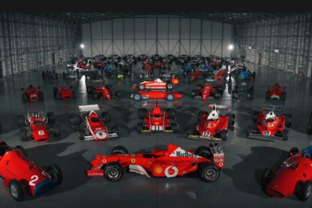 Imagem colorida de coleção de carros da Fórmula 1 - Metrópoles