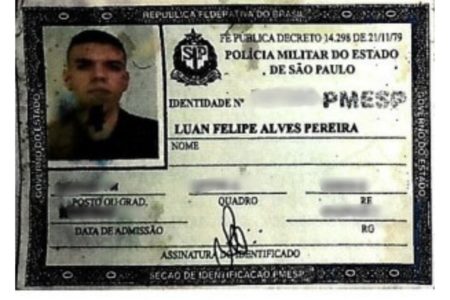 Reprodução de documento da PM