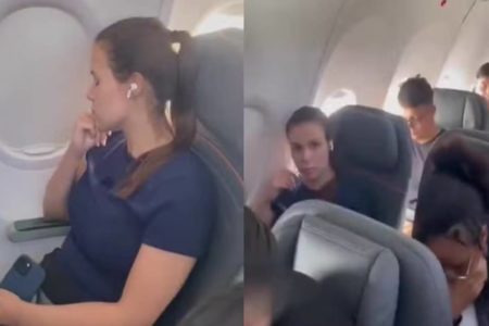 Mulher que foi exposta em voo por não trocar de lugar com criança - Metrópoles