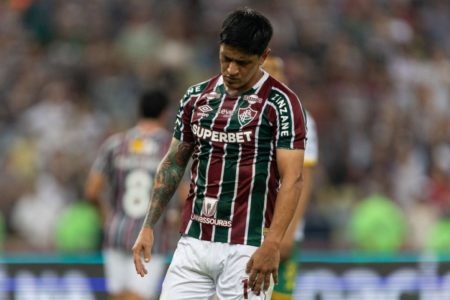 Imagem colorida de German Cano, do Fluminense- Metrópoles
