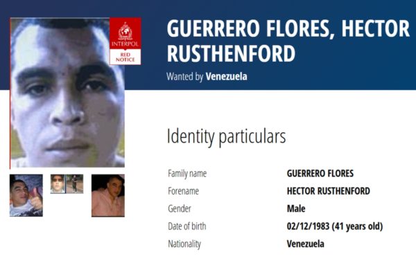 imagem colorida de hector guerrero, líder da facção venezuelana tren de aragua é procurado pela interpol