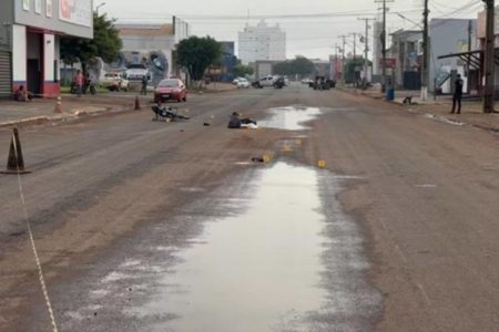 Imagem colorida de acidente em Mato Grosso