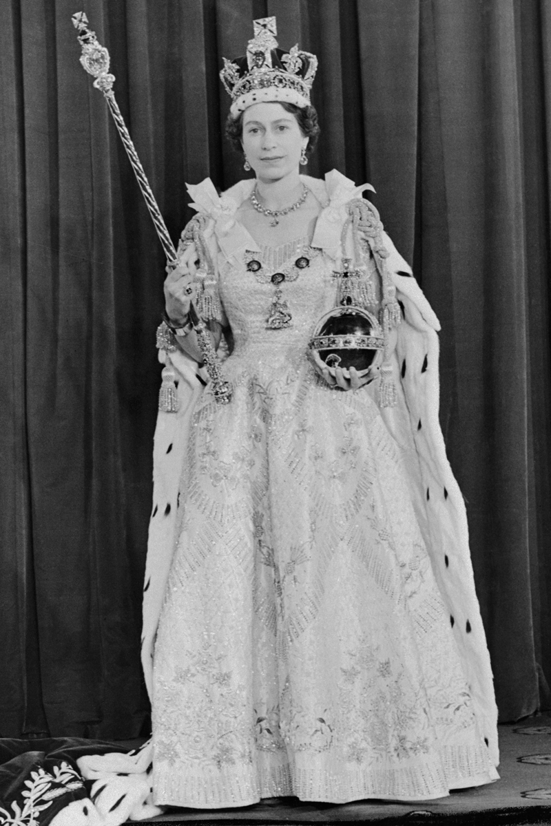 Elizabeth II no dia da coroação