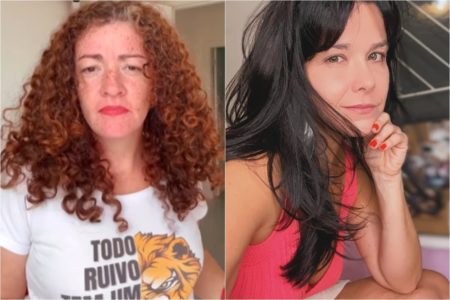 Montagem mostra a influenciadora Raquel Torres (esquerda) e a atriz Samara Felippo