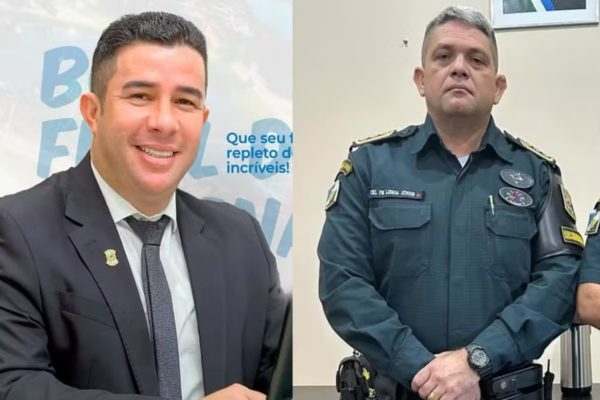 Imagem colorida de vereador e PM de Boa Vista - Metrópoles