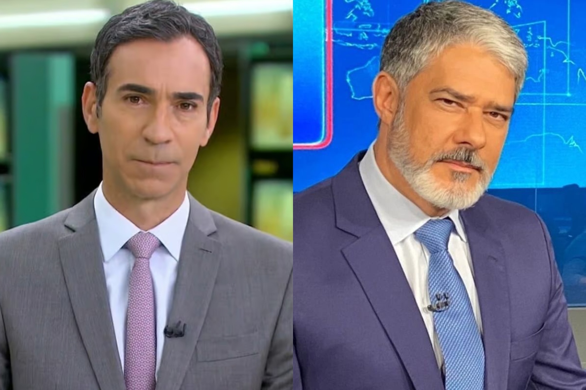 Cesar Tralli e William Bonner