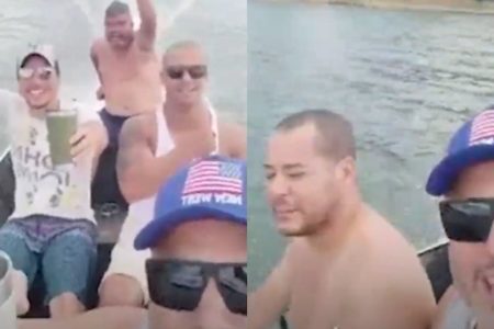 Vídeo mostra policial e irmão em embarcação antes de desaparecerem, na segunda-feira (23/12). Buscas foram retomadas nesta quarta-feira (25/12) - Metrópoles