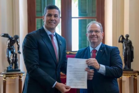 Imagem colorida de candidatura da capital do PAraguai para sediar Jogos Pan-Americanos- Metrópoles