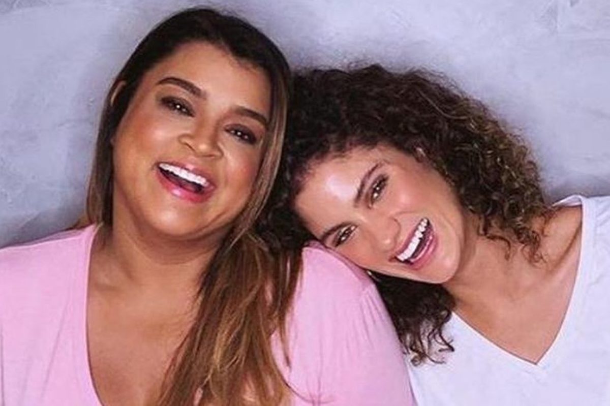 Preta Gil com a ex-nora, Laura Fernandez