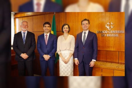 Imagem colorida do Galípolo no Banco Central com nova diretoria