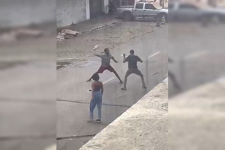 Foto de vídeo mostra briga entre moradores de rua
