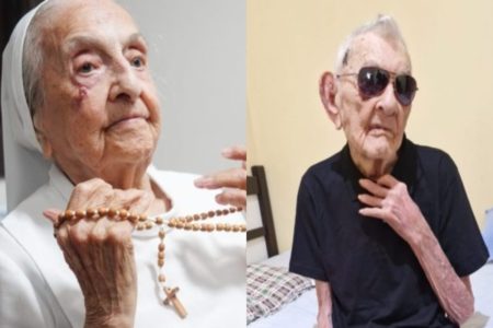 Imagem colorida dos brasileiros mais velhos do mundo - Metrópoles