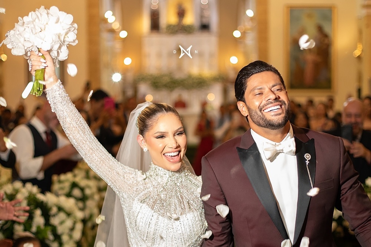 Clique do casamento de Hulk e Camila Ângelo - Metrópoles