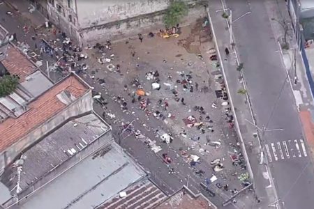Muro da Cracolândia - Metrópoles