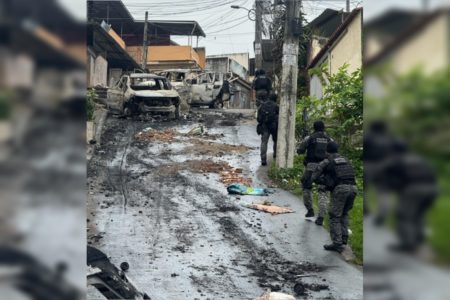 Imagem colorida de rua após a Operação - Metrópoles