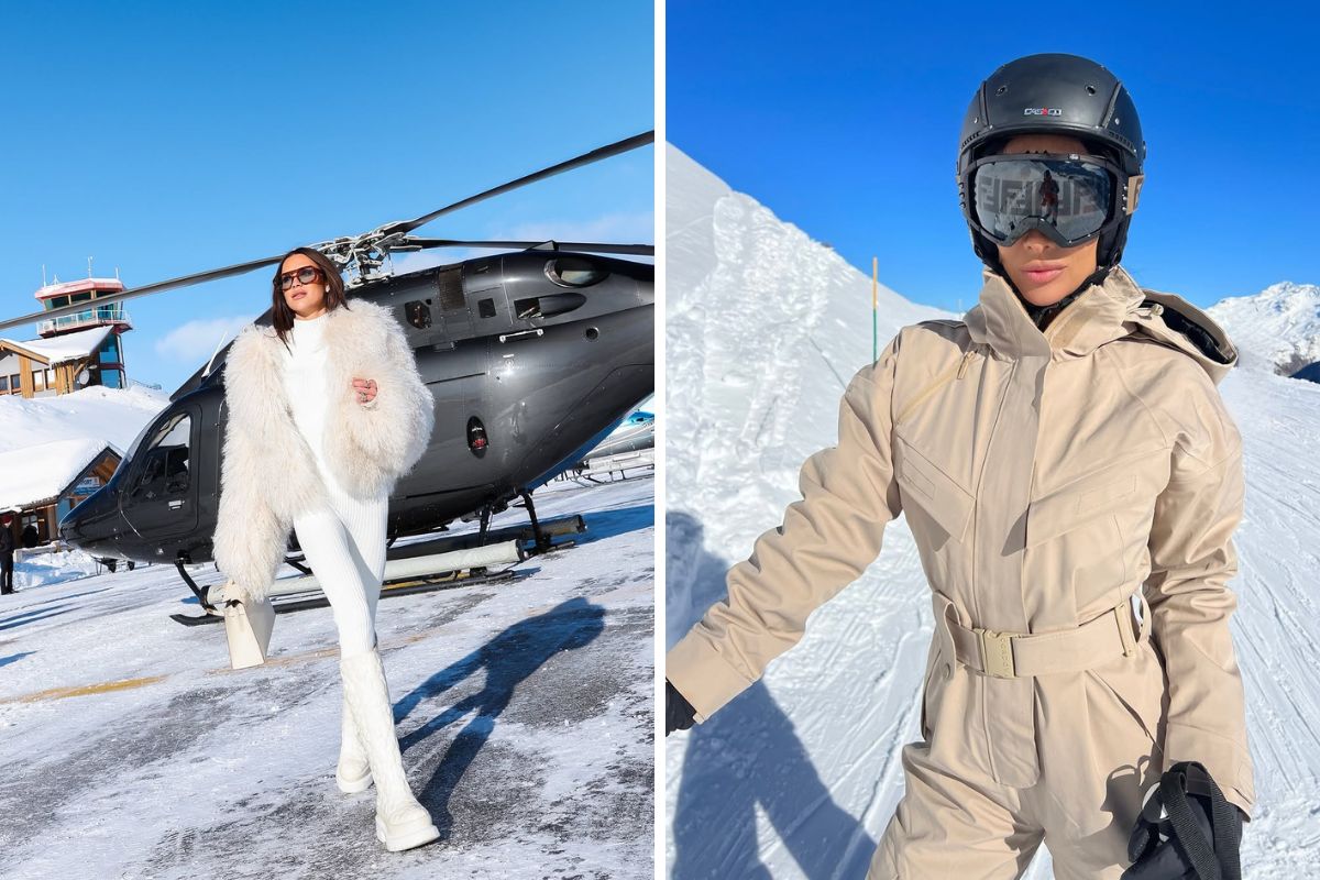 Juju Norremose e Silvia Braz em Courchevel - Metrópoles