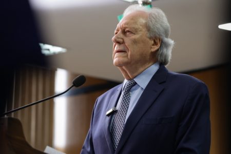 Ministro da Justiça e Segurança Pública, Ricardo Lewandowski, apresenta nova versão da PEC da Segurança Pública, elaborada, desta vez, com sugestões de governadores | Metrópoles