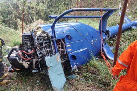 Acidente de helicóptero em Caieras - Metrópoles