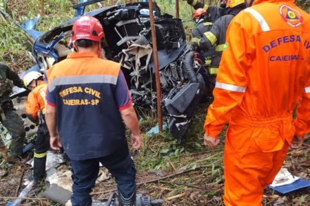 Acidente de helicóptero em Caieras - Metrópoles