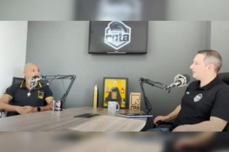 Barbosinha e Derrite em Podcast