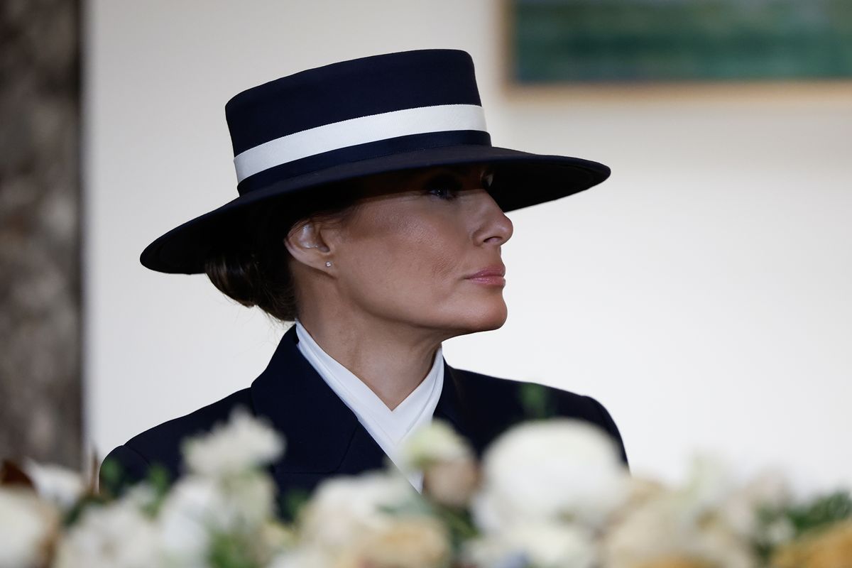 Melania Trump na posse presidencial de Donald Trump - Metrópoles