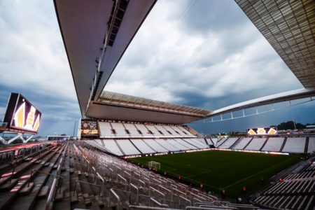 Foto colorida da Neo Química Arena, casa do Corinthians - Metrópoles