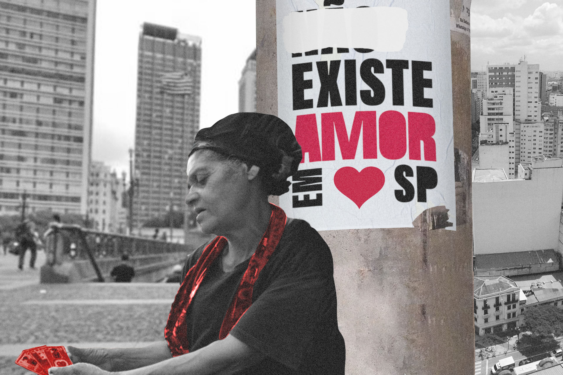 Marilene Francisca da Silva, 59 anos, é a cartomante Madalena, que atende no Viaduto do Chá - Metrópoles