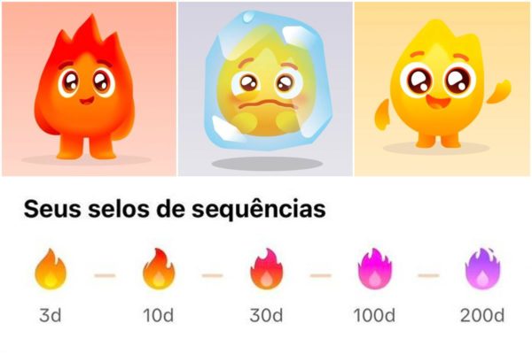 Foguinho do TikTok. imagem colorida