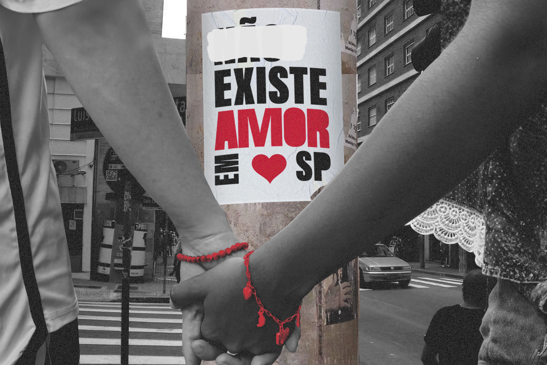 Casal caminha de mãos dadas na Rua Augusta - Metrópoles