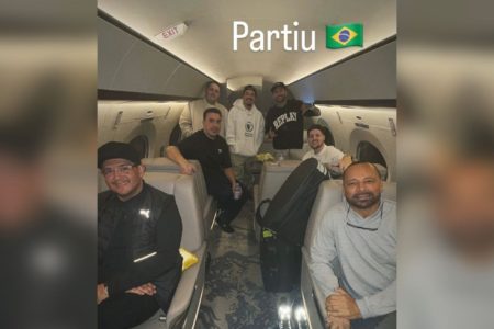 Imagem colorida de Neymar embarcando para o Brasil - Meteópoles