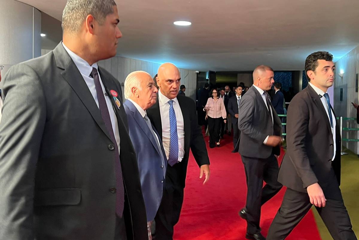 O deputado Antonio Carlos Rodrigues e o ministro Alexandre de Moraes
